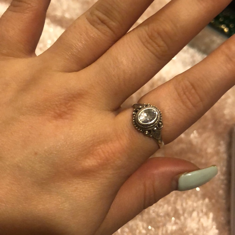 Silver CZ ring